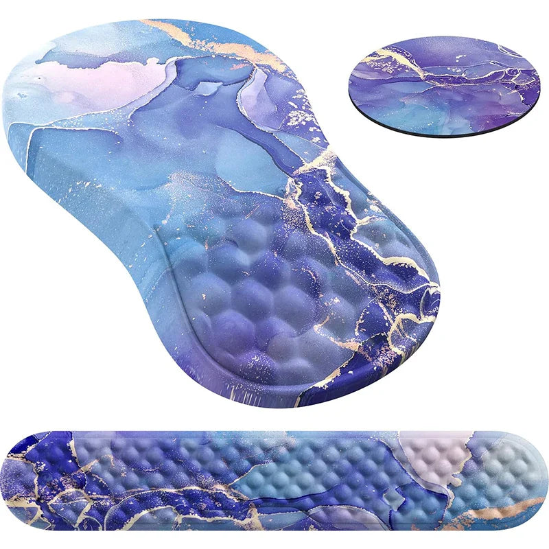 Skorter | Ergonomic Memory Foam Mouse Pad with Wrist Rest - Pain Relief Support