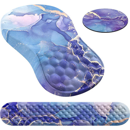 Skorter | Ergonomic Memory Foam Mouse Pad with Wrist Rest - Pain Relief Support