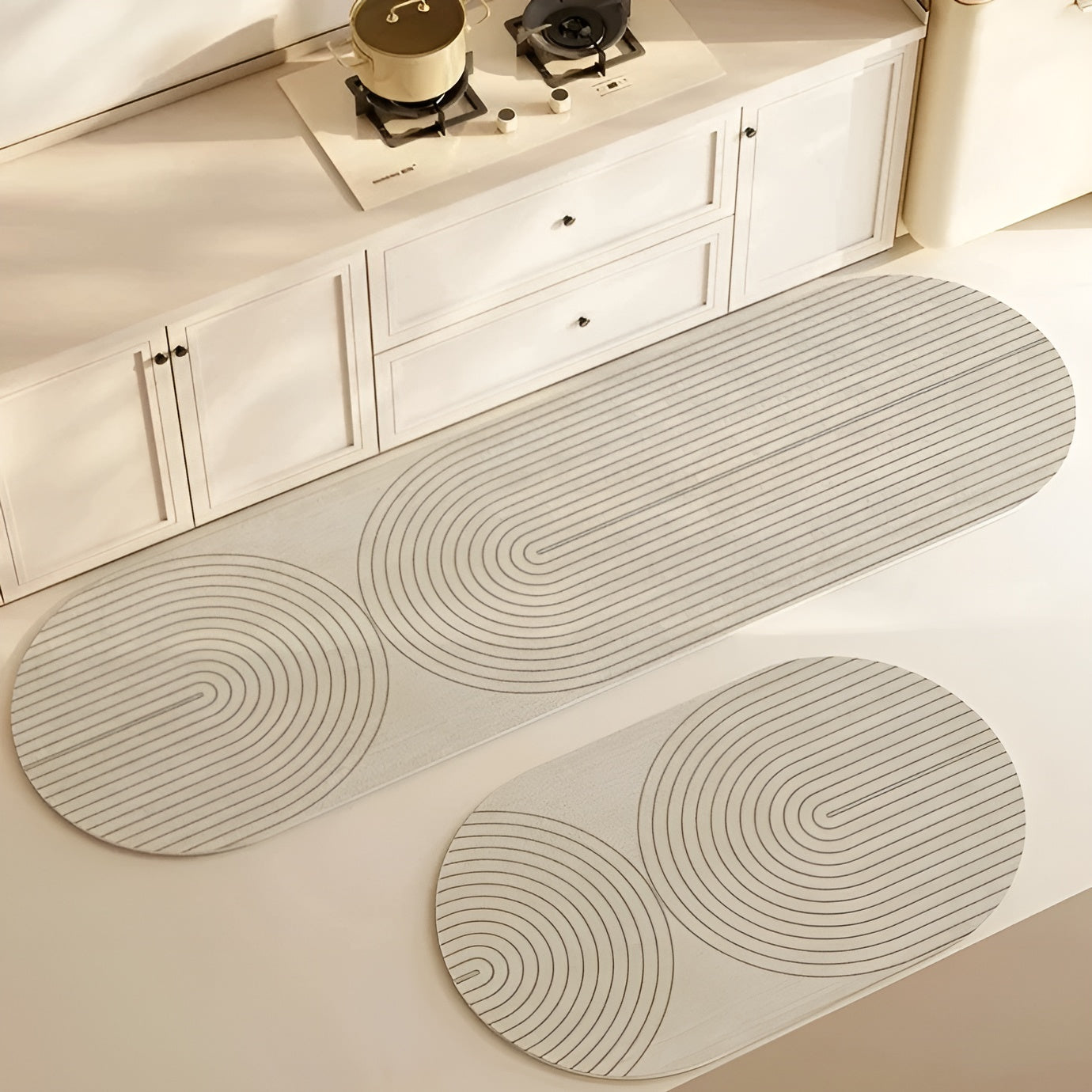 Skorter | AquaStone Diatomite Bath Mat – Ultra Absorbent, Non-Slip & Soft