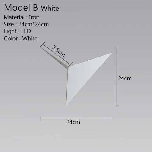 Skorter | Triangle Light - Minimalist LED Wall Lamp 3W | Indoor Lighting