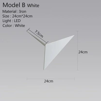 Skorter | Triangle Light - Minimalist LED Wall Lamp 3W | Indoor Lighting
