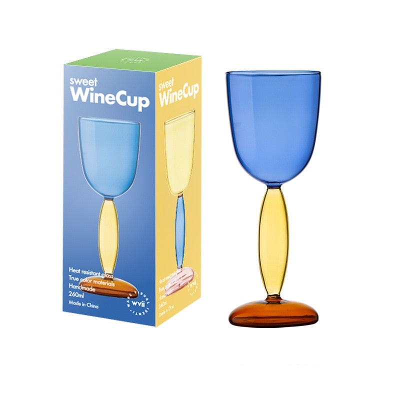 Skorter | Borosilicate 3-Color Glassware - Wine Glass