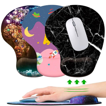 Skorter | Ergonomic Silicone Wrist Rest Mouse Pad - Non-Slip Hand Support for Desktop & Laptop Gaming