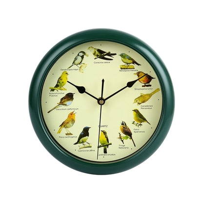 Skorter | VogelZang - 10 Inch Singing Bird Wall Clock for Stylish Home Decor