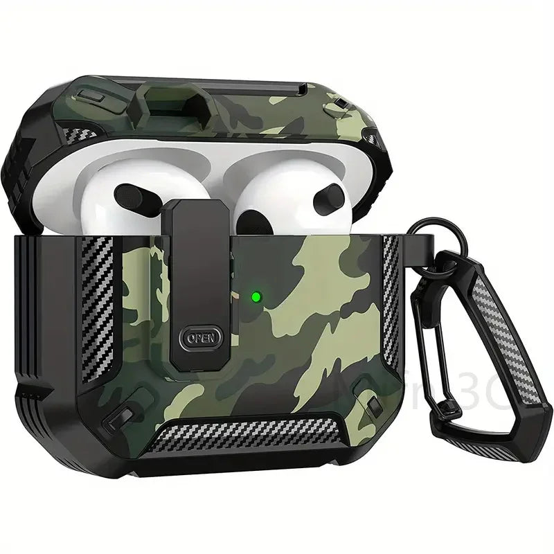 Skorter | Camouflage Security Lock AirPods Case