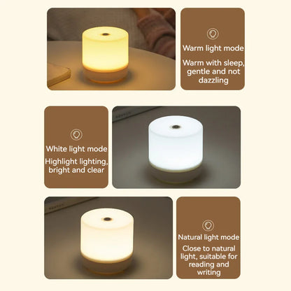 Skorter | Creative USB Nightstand Lamp - Touch-Dimming LED Night Light for Bedroom & Student Dormitory