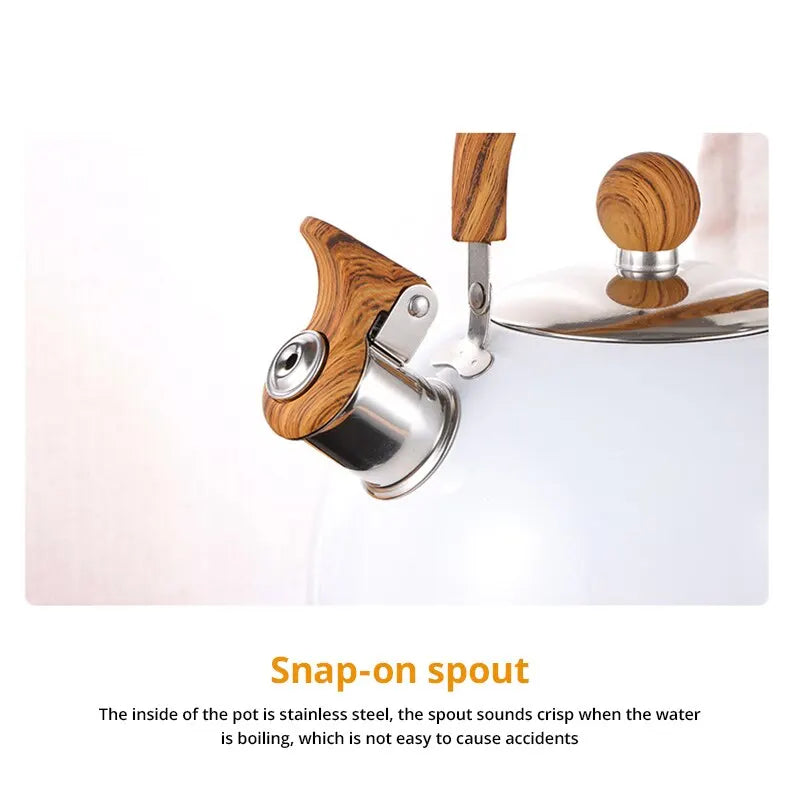 Skorter | 1 piece 2.5/3 l liter kettle made of stainless steel, thickened kettle, gas induction stove, universal kettle, kettle