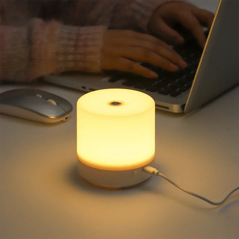 Skorter | Creative USB Nightstand Lamp - Touch-Dimming LED Night Light for Bedroom & Student Dormitory