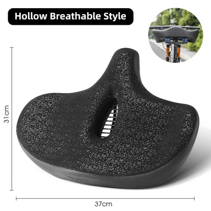 Skorter | Wide Ergonomic Bike Saddle – Comfortable Saddle with Shock Absorption for City and Mountain Bikes