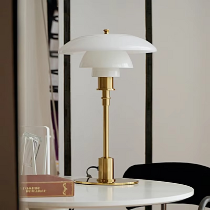 Skorter | Scandinavian Dimmable Table Lamp – Modern Danish Designer Iron & Glass Lamp