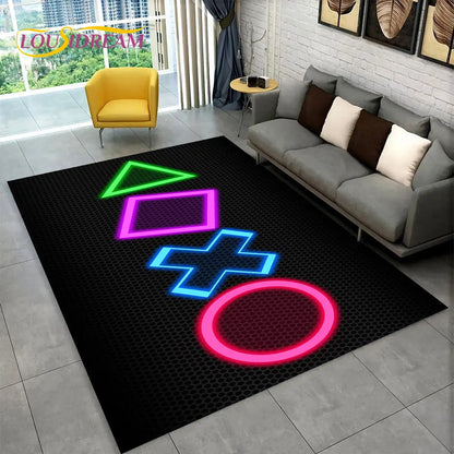 Skorter | Alex 3D Cartoon Gamer Rug – Funny & Cozy Gamepad Rug for Kids & Gamers