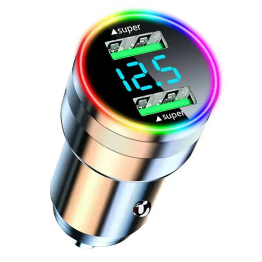 Skorter | 300W Dual Port USB Car Charger with LED Voltage Monitor