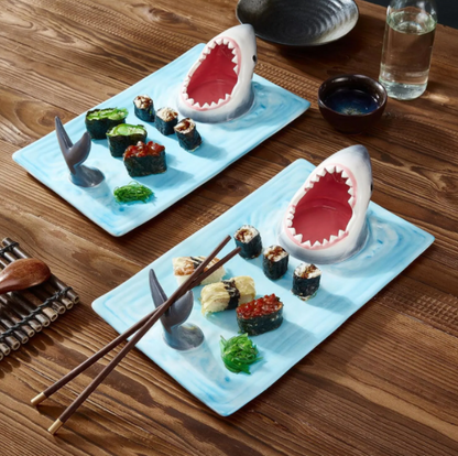 Skorter | Sharkieplate - Ceramic shark mouth plate