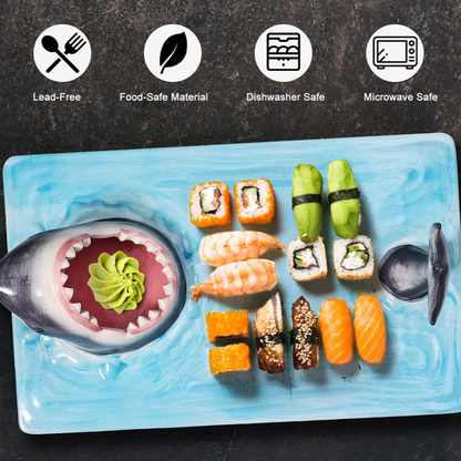 Skorter | Sharkieplate - Ceramic shark mouth plate