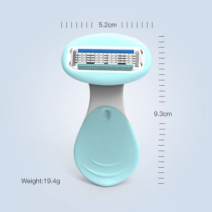 Skorter | Compact 4-Blade Razor with Travel Case for Smooth Skin