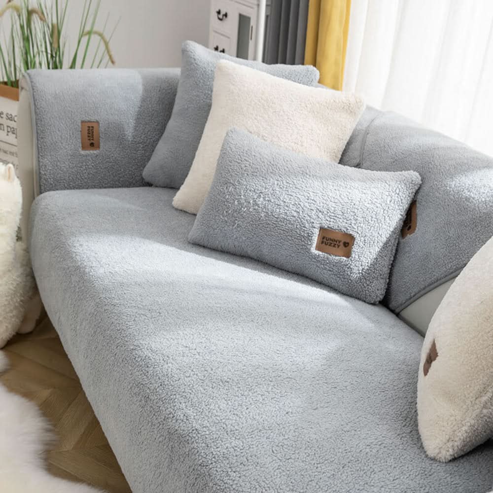 Skorter | Waterproof Sherpa Fleece Sofa Cover Non-Slip