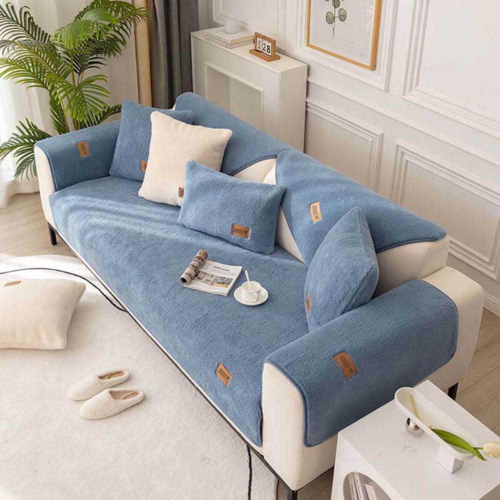 Skorter | Waterproof Sherpa Fleece Sofa Cover Non-Slip