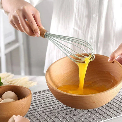 Skorter | Antillean Silicone Cookware Set - Wooden Handles - Durable And Functional