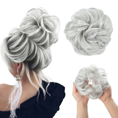 Skorter | Stylemaker Messy And Curly Elastic Hair Bun Scrunchy Hair Extensions (New)