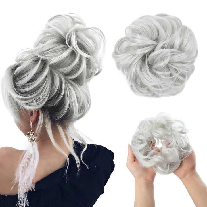 Skorter | Stylemaker Messy And Curly Elastic Hair Bun Scrunchy Hair Extensions (New)