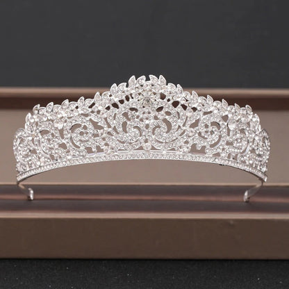 Skorter | Elegant Bridal Baroque Rhinestones Crown And Tiara Collection