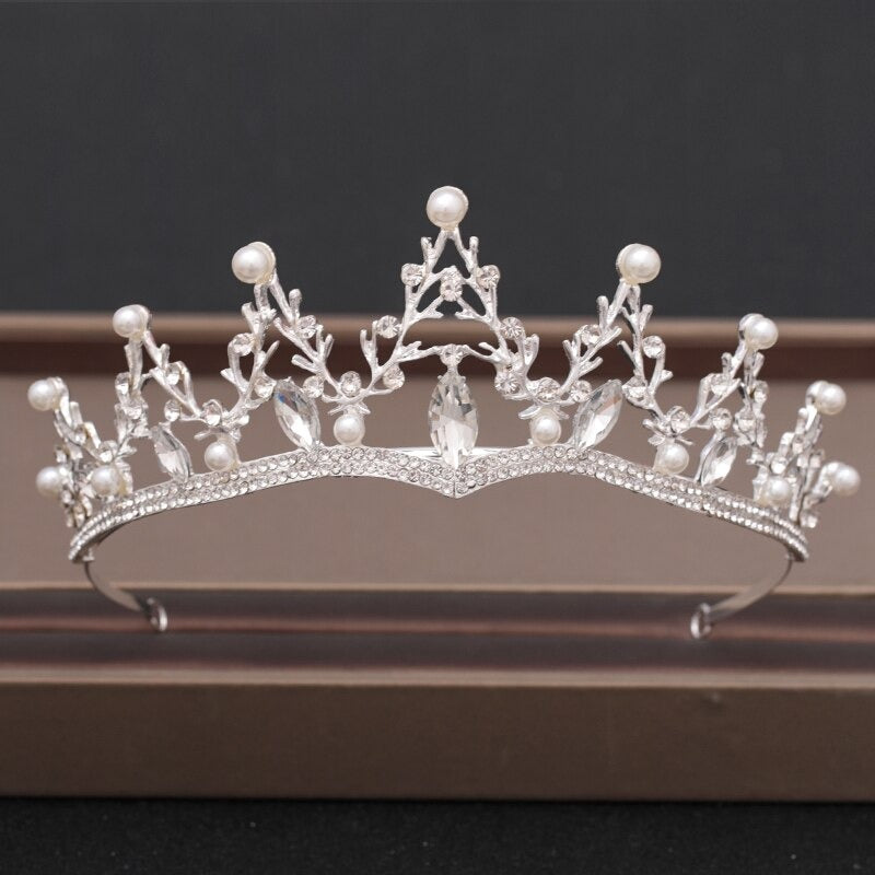 Skorter | Elegant Bridal Baroque Rhinestones Crown And Tiara Collection