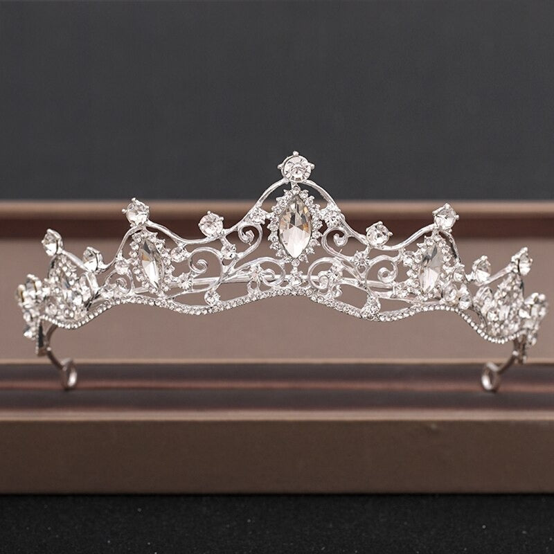 Skorter | Elegant Bridal Baroque Rhinestones Crown And Tiara Collection