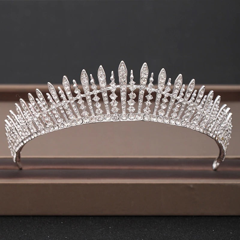 Skorter | Elegant Bridal Baroque Rhinestones Crown And Tiara Collection