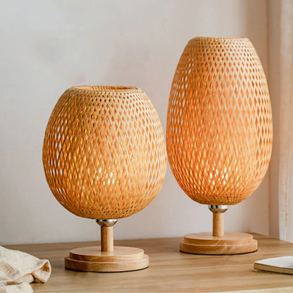 Skorter | Rattan lamp - Stepless dimmable basket lamp for bedroom and living room decoration