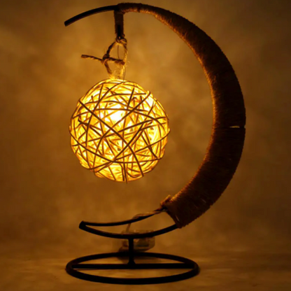 Skørter | Creative Hand Rattan LED Table Lamp