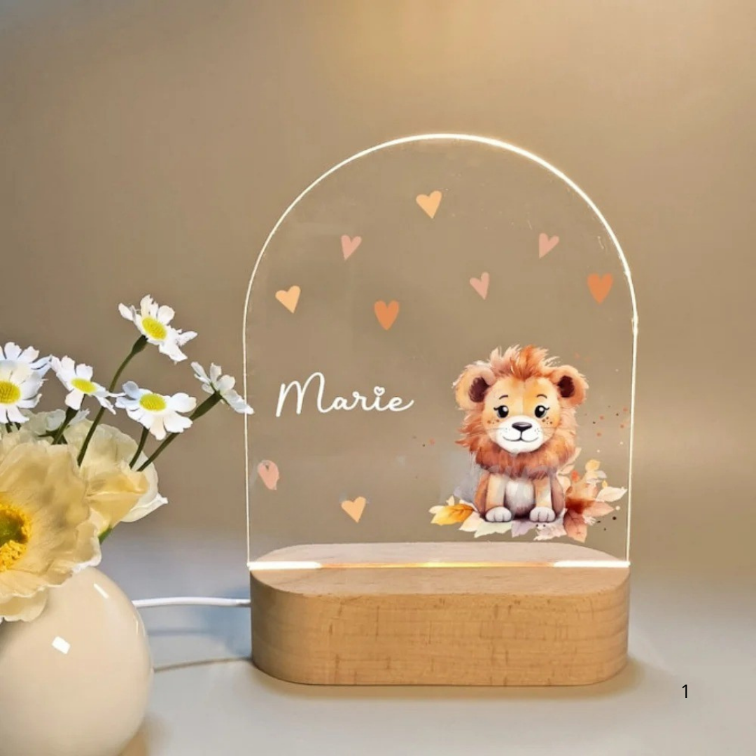 Skorter | Personal Night Light with Name – Soft Warm LED Lighting for Children