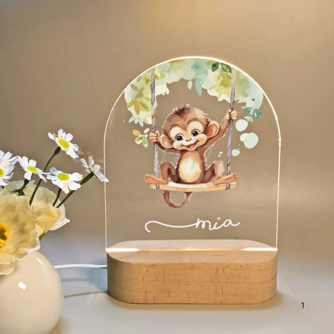 Skorter | Personal Night Light with Name – Soft Warm LED Lighting for Children
