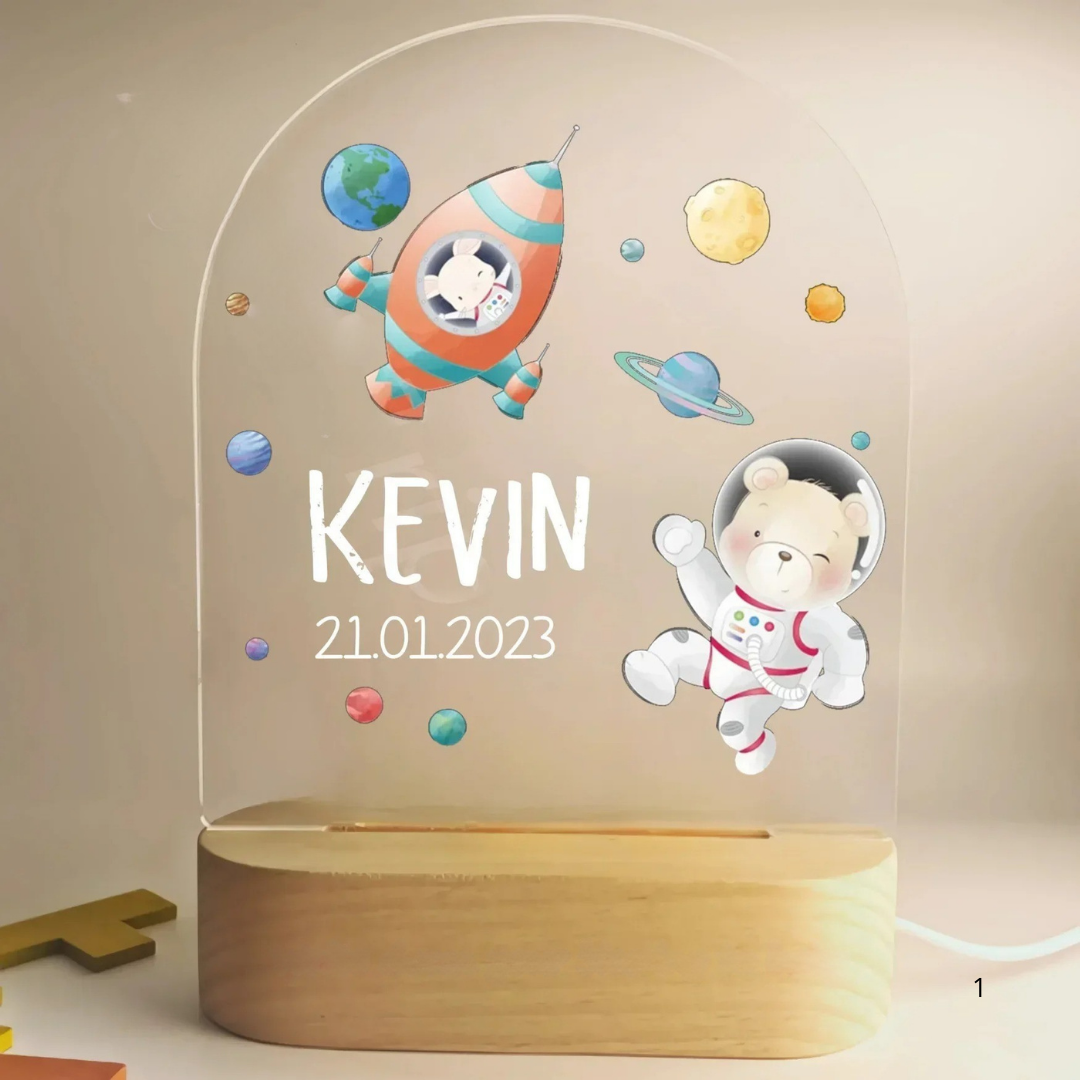 Skorter | Personal Night Light with Name – Soft Warm LED Lighting for Children