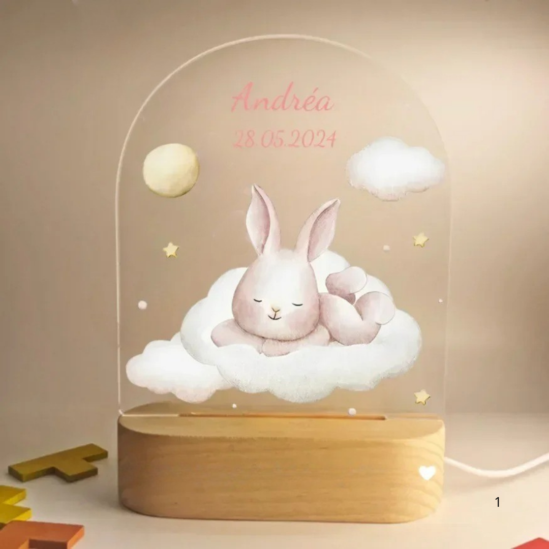 Skorter | Personal Night Light with Name – Soft Warm LED Lighting for Children