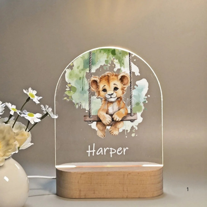 Skorter | Personal Night Light with Name – Soft Warm LED Lighting for Children