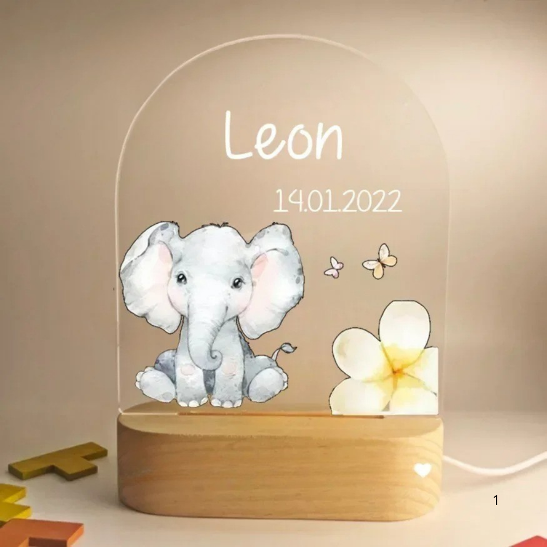 Skorter | Personal Night Light with Name – Soft Warm LED Lighting for Children