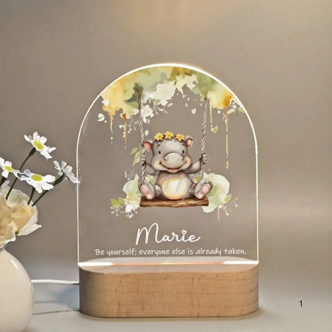 Skorter | Personal Night Light with Name – Soft Warm LED Lighting for Children