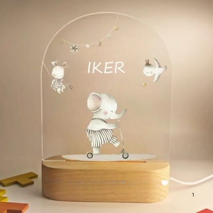 Skorter | Personal Night Light with Name – Soft Warm LED Lighting for Children