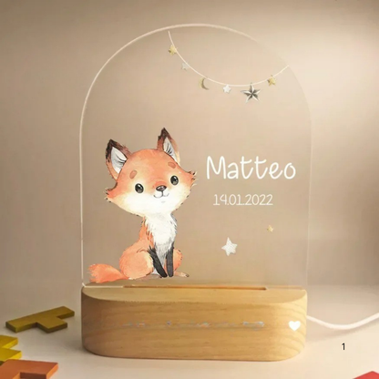 Skorter | Personal Night Light with Name – Soft Warm LED Lighting for Children