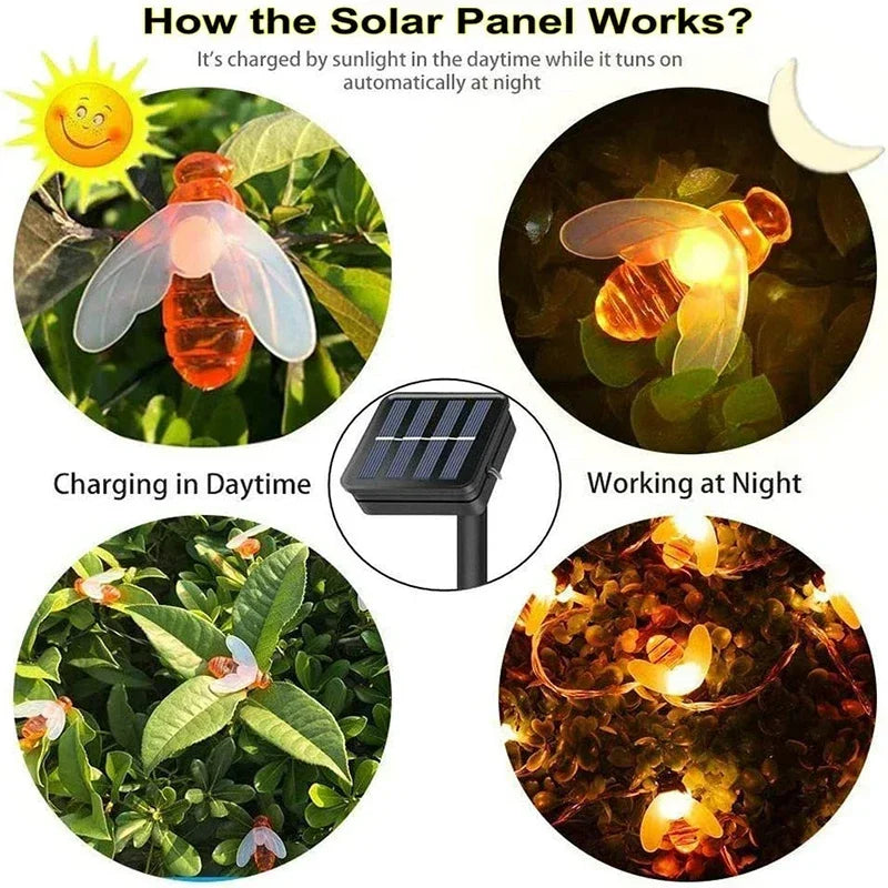 Skorter | SolarBee - Solar Energy Light Chain for Outdoor