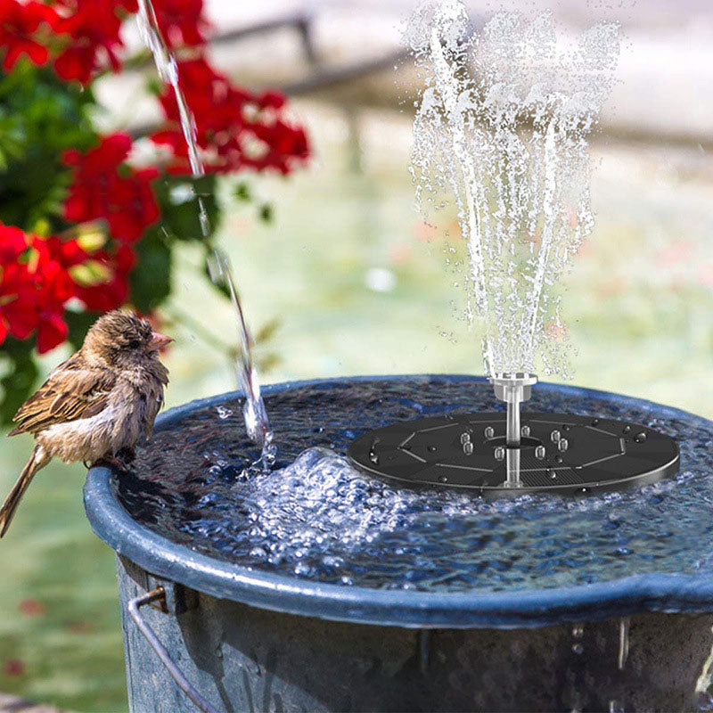 Skorter | Solar Birdbath Fountain with Colorful Light