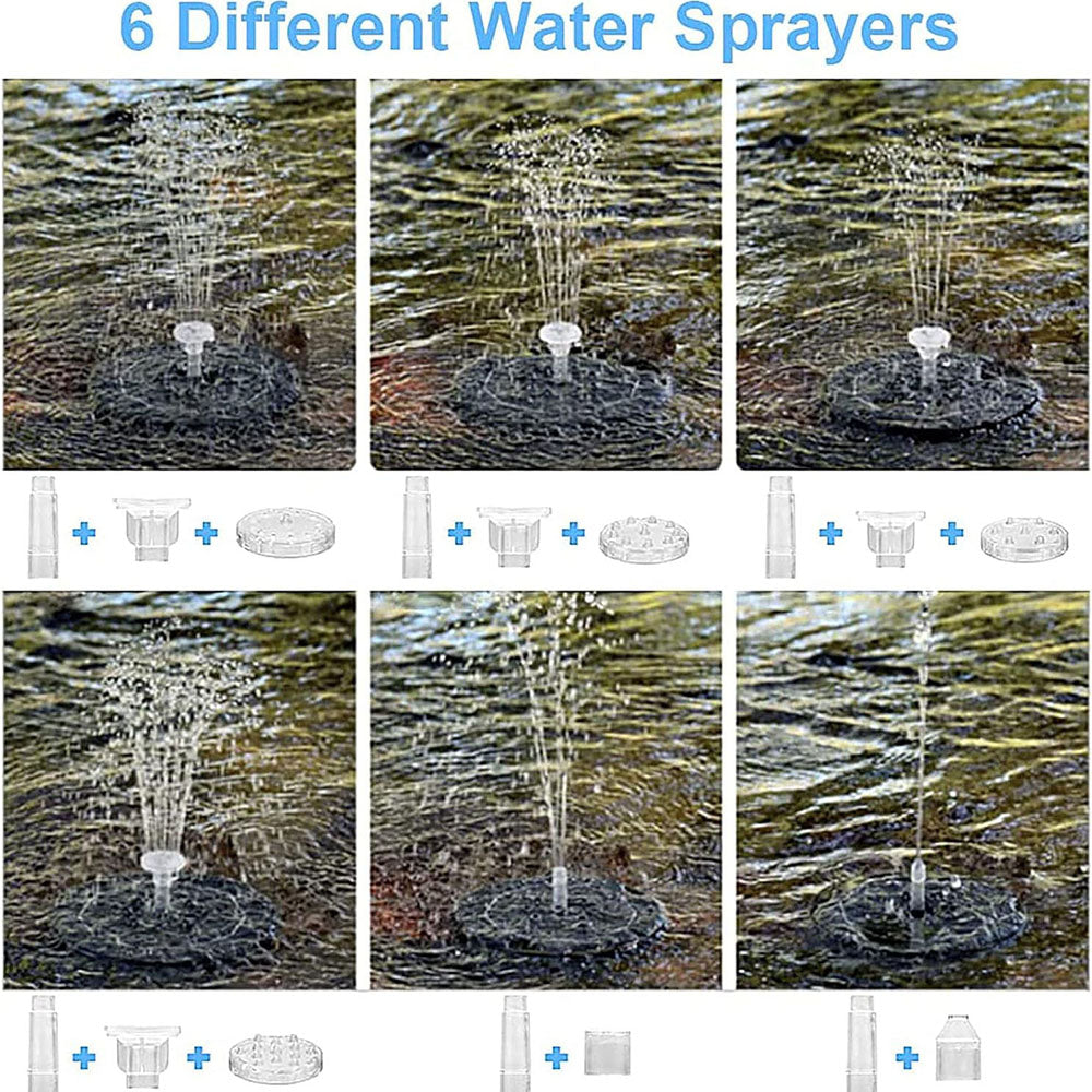 Skorter | Solar Birdbath Fountain with Colorful Light