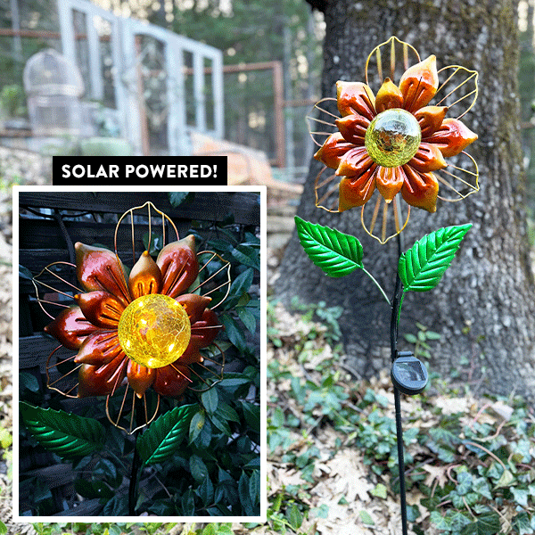 Skorter | Eco-friendly solar-powered flower garden stake
