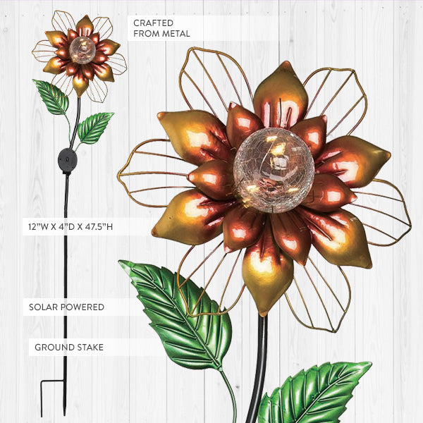 Skorter | Eco-friendly solar-powered flower garden stake