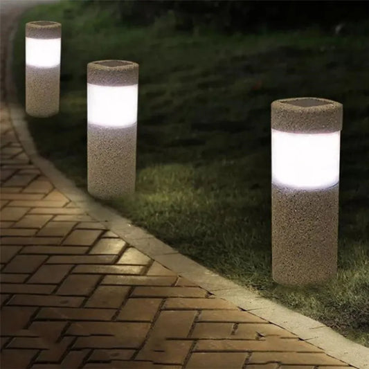 Skorter | StoneBeam – LED Solar Stone Column Light for Garden – Weatherproof & Energy Saving Outdoor Lighting