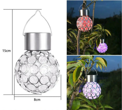 Skorter | LumiSphere - Waterproof Solar Hollow Sphere Lamp for Outdoors – LED Garden Lighting for Terrace and Balcony