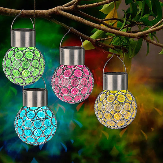 Skorter | LumiSphere - Waterproof Solar Hollow Sphere Lamp for Outdoors – LED Garden Lighting for Terrace and Balcony