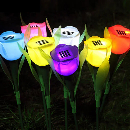 Skorter | SolarGlow - Solar Energy Tulip Lamps for Garden – Decorative LED Outdoor Lighting