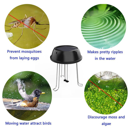 Skorter | Solar Powered Bird Bath Water Wiggler
