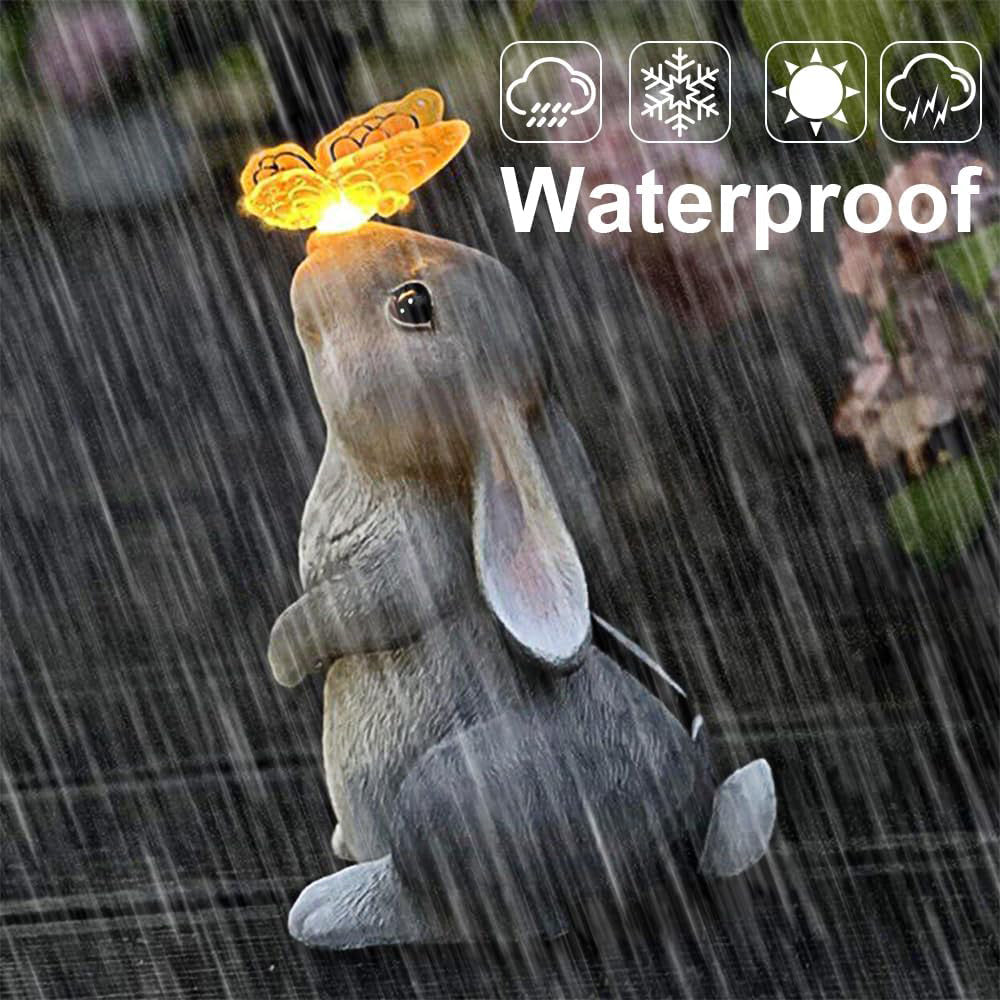 Skorter | Solar Powered Rabbit & Butterfly Statue